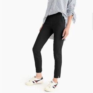 J. Crew Black Cropped Martie Pants Size 12 Preppy Office Careerwear Academia EUC